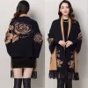 Écharpe châle sans manches épaissie pour femmes printemps automne offre spéciale de la saison nouveau style grand manteau de cape polyvalent style gothique...
