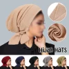 Chapeaux Hijab froissés pour femmes et filles, Turban pour Ramadan, enveloppes de tête à longue queue, chapeaux musulmans élastiques, casquette de chimio respirante pour femmes et filles, 2025 Chapeaux Hijab froissés pour femmes et filles, Turban pour Ramadan, enveloppes de tête à longue queue, chapeaux musulmans élastiques, casquette de chimio respirante pour femmes et filles, 2025