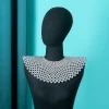 collier de perles de mariage, bijoux faits à la main, style court, ras du cou en perles pour mariée, chaîne d'épaule pour spectacle de fête