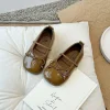 ballerines rondes en cuir verni pour bébé fille, chaussures de ballerine classiques avec nministériels d papillon et bande artificiel astique, robe douce pour enfant en bas Âge