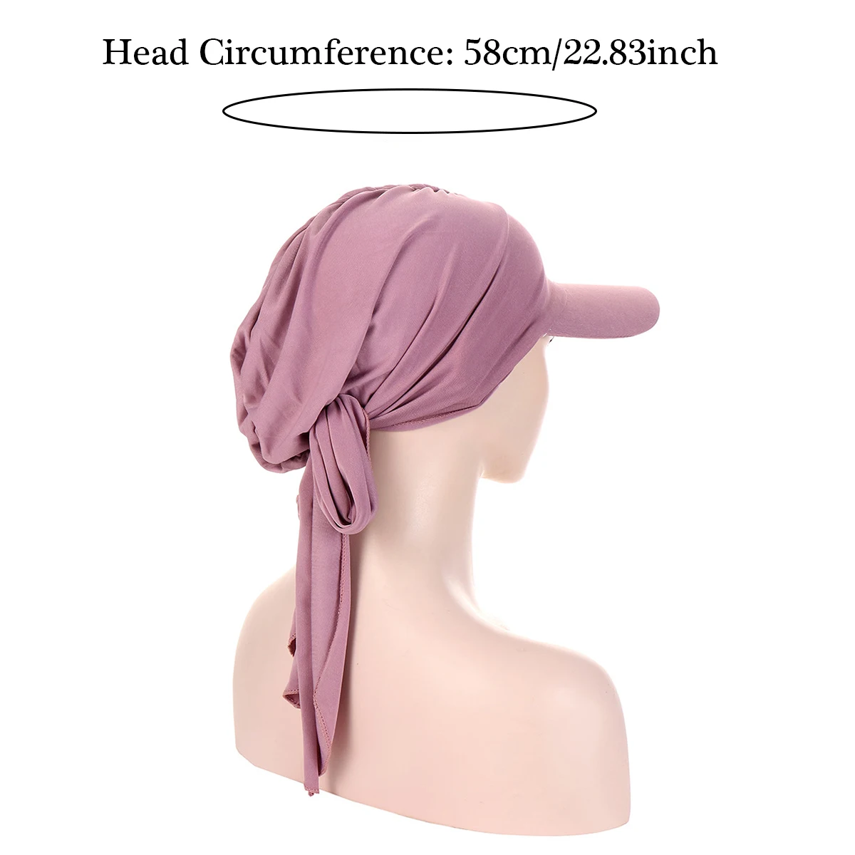 casquettes de baseball hijab pour femmes, couleur unie, sangle à la mode, foulard islamique prêt à porter, casquettes hijab, casquette bandanas
