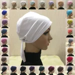 Casquette Hijab intérieure douce pour femmes musulmanes, chapeau islamique en coton, sous-écharpe, Bonnet, foulards turcs, couvre-chef arabes indiens