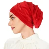 femmes extensible perles turban chapeau musulman islamique intérieur hijab casquettes foulard bonnet perte de cheveux chimio casquettes bandeau turbante mujer