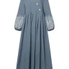 robes hijab musulmanes abaya eid mubarek robe longue robe 2025 zanzea femmes élégantes à manches longues maxi robe d'été robes amples caftan