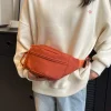 sac de taille en toile pour femmes, nouvelle collection de loisirs, portable, fermeture éclair, style coréen, sac de poitrine, sac à bandoulière, sac de taille, sport