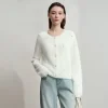 amii cardigan pour femmes élégant polyvalent haut femme tricoté col rond manches longues 2025 automne nouveaux vêtements dames 12543075