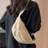 sac de taille en toile pour femmes, nouvelle collection de loisirs, portable, fermeture éclair, style coréen, sac de poitrine, sac à bandoulière, sac de taille, sport