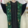 nouveau tissu de coton abayas musulman pour femmes dresse avec grande écharpe 2025 été abaya manches chauve souris robe ample femme islam vêtements