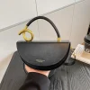 sac à main de marque léger de luxe, boîte avancée, design créatif en demi cercle, polyvalent rétro pour dames, sac à bandoulière, nouvelle collection