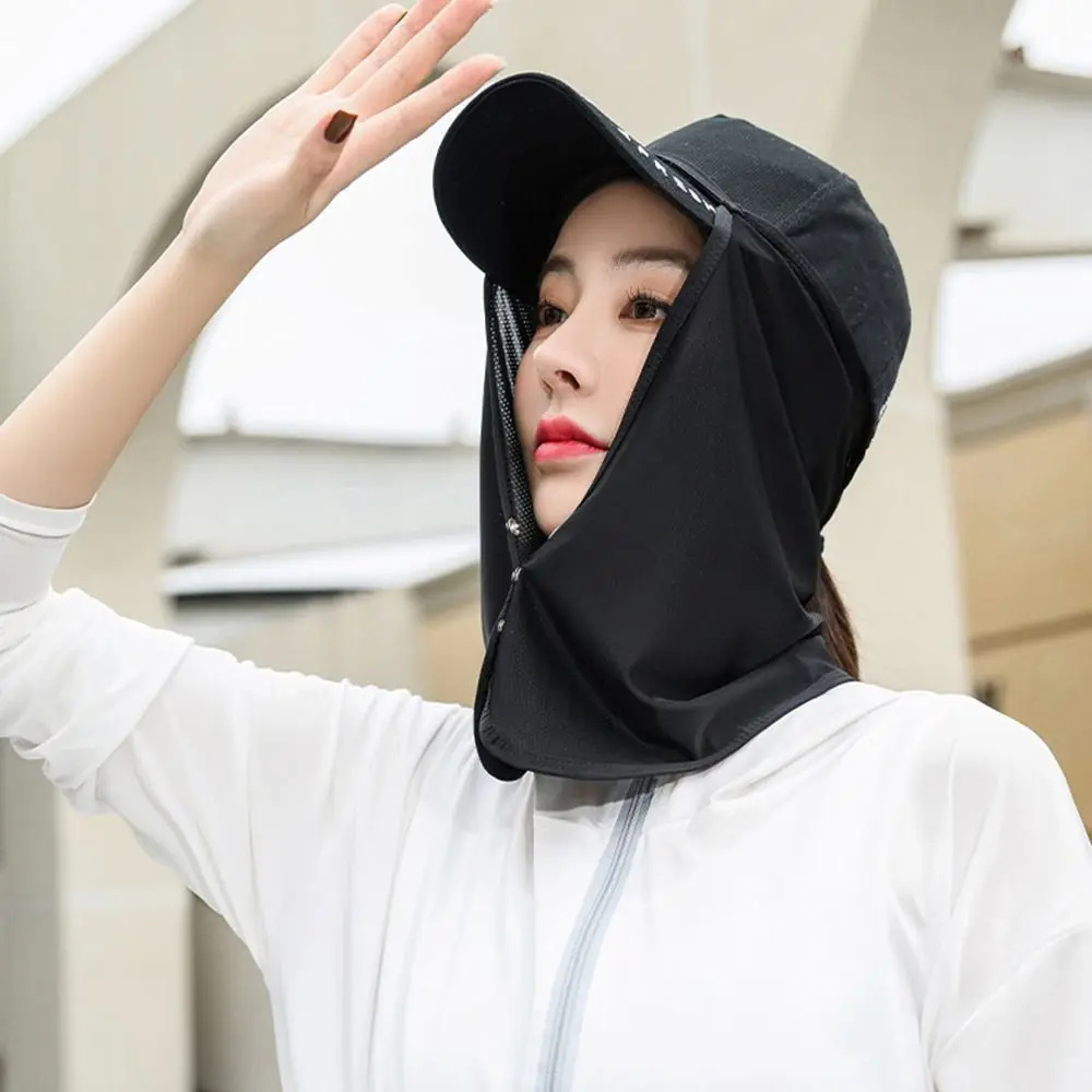 casquette masque foulard en soie protection du cou foulards pour le visage été pour hommes foulard anti uv couverture faciale crème solaire voile masque de protection solaire