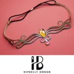 Coiffure scintillante de danse du ventre, bijoux de compétition, accessoire de danseuse, coiffure de danse brillante, Costume de spectacle sur scène, spectacle égyptien