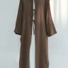 femmes musulmanes dubaï turc abaya eid robe longue solide kimono cardigan modeste ramadan robe de prière caftan femme islam vêtements