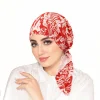 femmes intérieur hijabs casquette musulman imprimé turban chapeaux bandeau respirant foulard bonnet