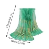 Écharpe bronzante paon 170cm x 60cm, châle élégant et fin et respirant pour femmes, protection solaire coupe vent, serviette de plage de voyage