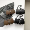 sac à bandoulière noir en forme de chauve souris pour femmes, sac à bandoulière de dessin animé de haute qualité en cuir pu, sac à main amusant pour téléphone d'halloween