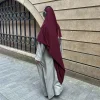 ramadan eid extra long jersey khimar hijab écharpe vêtements de prière musulmane islamique jilbab khimars pour les femmes abaya hijabs voile niqab