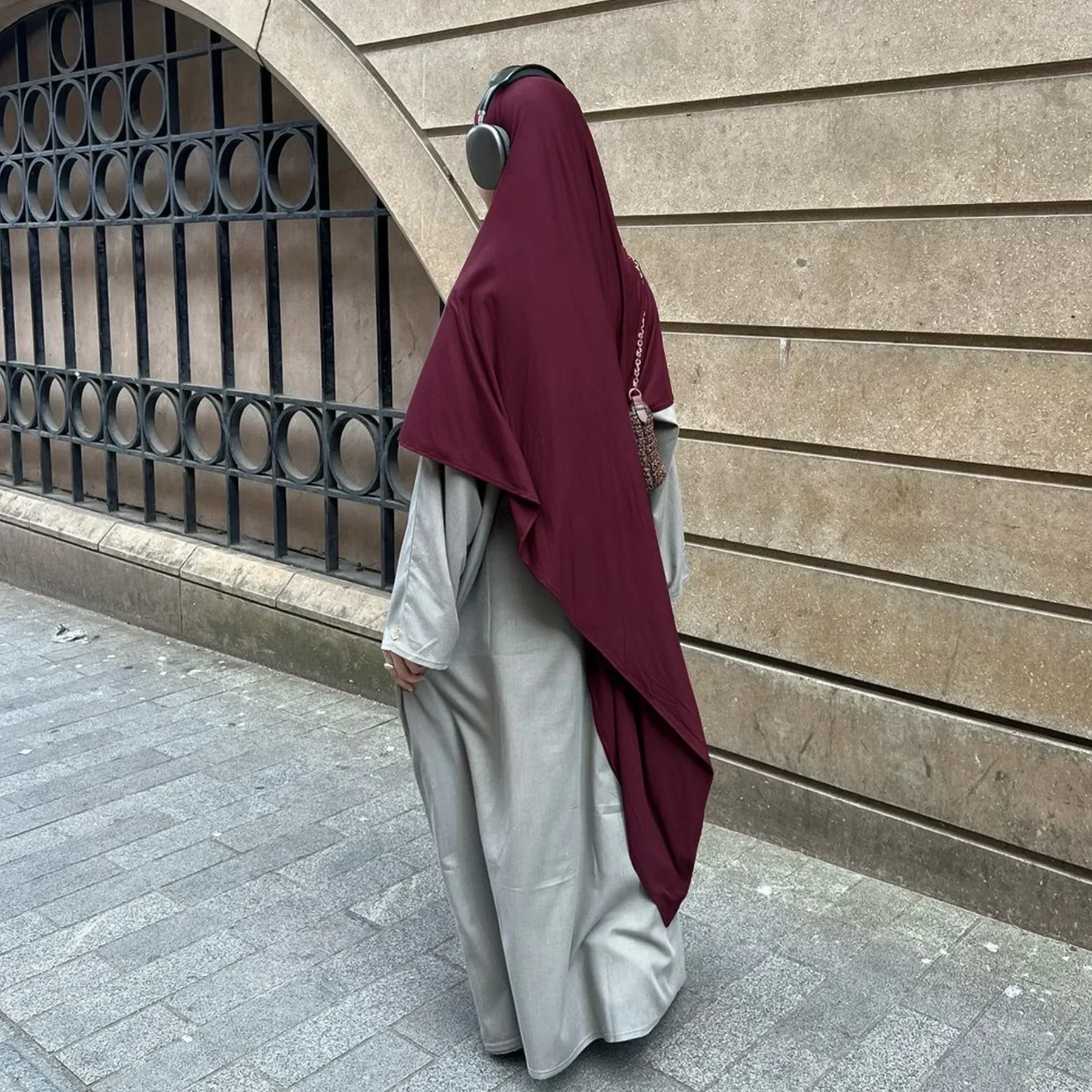 ramadan eid extra long jersey khimar hijab écharpe vêtements de prière musulmane islamique jilbab khimars pour les femmes abaya hijabs voile niqab