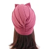 femmes musulmanes turban chapeau gros arcs islamique intérieur hijab casquette torsadé bandeau foulards inde chapeau femme musulman turbante