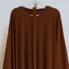 abaya en tricot côtelé pour femmes musulmanes, hijab décontracté, robe, islam, dubaï, turquie, tenue modeste, ramadan, eid, kaftan, hijine y, vêtements d'automne et d'hiver