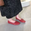 mode peu profonde femmes ballerines chaussures de danse décontracté femme chaussures souples papillon noeud chaussures plates pour femme sans lacet chaussures
