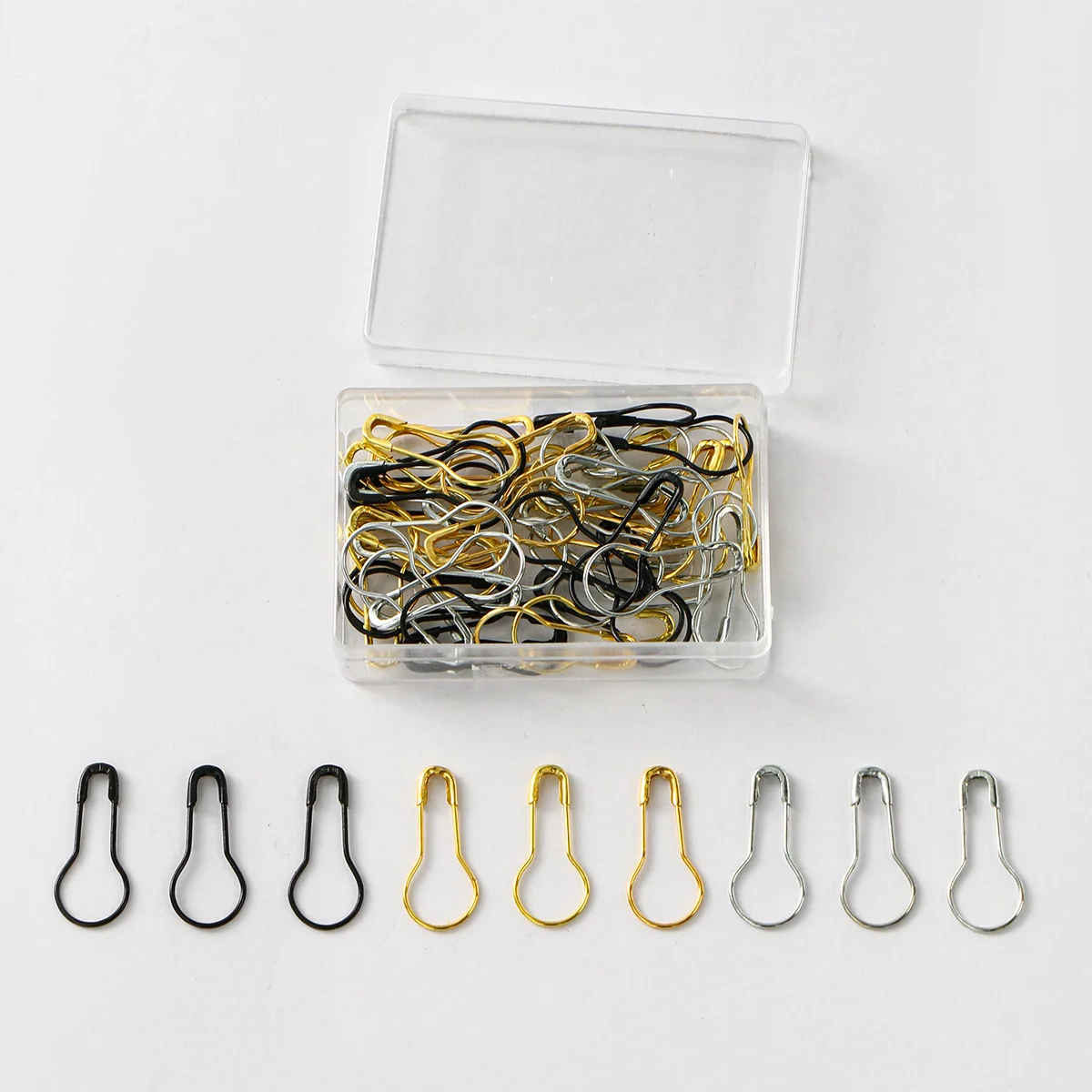 Épingles de sûreté colorées en forme de gourde, épingles hijab en métal, foulard léger, broche, boucle d'écharpe, bricolage, accessoires de couture hijab