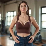 Soutien-gorge de sport Yoga course sensation nue antibactérien croix beau dos soutien-gorge de sport antichoc confortable respirant Fitnes…