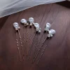 Épingles à cheveux en perles simples pour femmes, pinces pour patients, pièces dorées et argentées, épingle à cheveux pour document de mariage, pièce de sauna pour filles