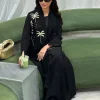 eid abaya femmes robe musulmane broderie fête jalabiya ramadan long cardigan abayas robes largos robe arabe maroc caftan