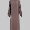 eid robe islamique modeste pour femmes abaya à lacets manches maroc décontracté ramadan robes prière caftan dubaï robe longue musulmane