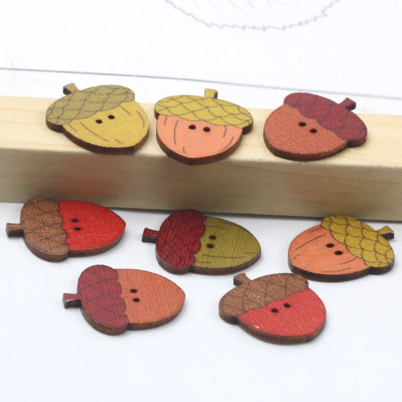Boutons en bois de pomme de pin Vintage, 20 pièces, vêtements pour enfants, couture décorative, embellissement, accessoires de couture, fournitures de bricolage