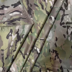 Tissu camouflage MC à carreaux en Polyester/Nylon 210T, taffetas Ultra-fin, résistant à l&rsquo;usure, imperméable, auvent en PU, tissu parapluie en Nylon
