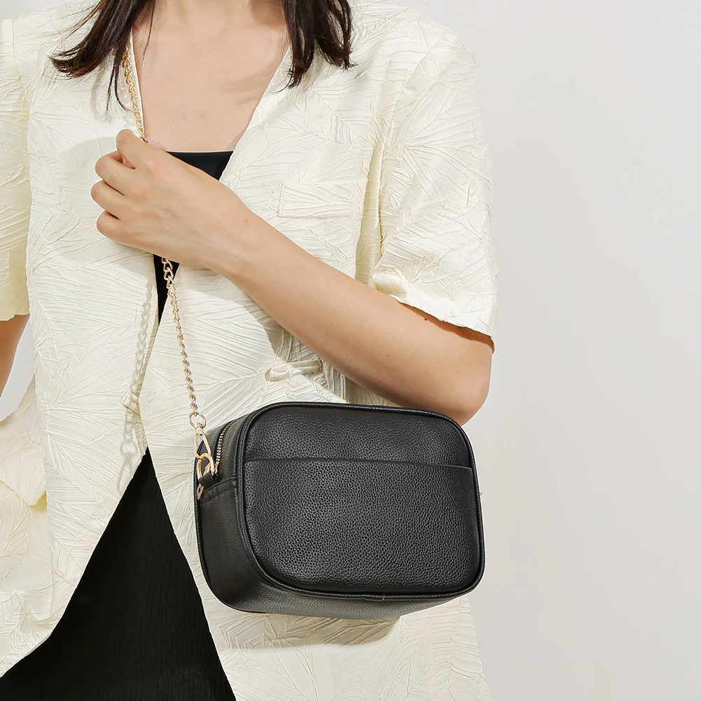 Sac à main en cuir pour femmes, fourre-tout de marque de luxe, à la mode, de styliste, solide, pour documents, 2024