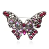 strass papillon broche broches à la mode alliage émail métal épinglette scintillant multicolore en option pour les femmes petit accès au cadeau