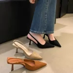 Sandales pointues à talons hauts pour femmes, escarpins sexy et élégants, parfaits pour toute occasion