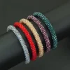 bracelet de perles de cristal pour femmes, élégant, scintillant, fait à la main, bohème, bijoux éblouissants, scintillants, cadeau chic de fête