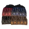 strass broderie femmes tête turban musulman femme chapeau cancer chimio casquette africaine bandeau bonnet