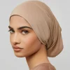 Sous-écharpe hijab musulman en coton doux de qualité supérieure, casquettes turban commandées, bonnet sous-écharpe islamique, écharpe de sauna, bande de sauna