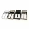 artisanat du cuir bricolage, boucle à clip réversible, boucle de ceinture à épingle en métal pour hommes, accessoires en jean pour ceinture de 3.3 à 3.4cm de large