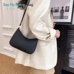 Petit sac à bandoulière en cuir Pu pour femmes, sac à la mode Portable de couleur unie pour adolescentes, sacoches toutes saisons