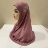 h237 belles grandes filles ou adulte hijab musulman avec des pierres écharpe islamique châle foulard chapeau armia tirer sur enveloppe