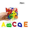 abc – autocollants magnétiques avec lettres anglaises, autocollants pour réfrigérateur, jouets éducatifs pour enfants, cadeau de noël