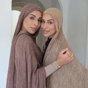 Foulard musulman Long en coton doux, teinture de couleur Pure, plis fins, écharpe en coton artificiel, séchage rapide, pare-soleil chaud, anti-poussière, printemps