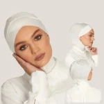 Hijab à couverture complète pour femmes musulmanes, foulard croisé, turban, chapeau islamique, vente en gros