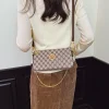 sac à bandoulière élégant en cuir véritable pour dames par marque de luxe populaire classique concepteur femmes mode