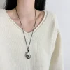 collier avec pendentif bouilloire en métal pour femmes, bijoux modernes, tempérament élégant, nouveaux accessoires de conception simple