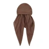 hijab intérieur en coton monochrome pour femme, écharpe de sauna musulmane, sous casquette, élastique, modal, instantané, nouveau, document, jersey