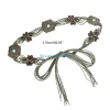 hx6f – ceinture tressée bohémien pour femmes, pour robe soirée, banquet