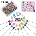 Eajai épingles à coudre boule de verre épingles à Quilting bricolage tête perle broche point aiguilles à tricoter bricolage broderie couture outils de positionnement