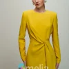 amelia robe de soirée longue à col rond pour femmes, robes de rhélégantes, robes de soirée a line, occasions spéciales, soirée formelle, tout ce qui est pour dubaï, 2024
