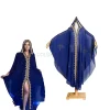 robe abaya de dubaï pour femmes musulmanes en mousseline de soie, maxi caftan, robes de soirée africaines, kimono, vêtements islamiques, perles de luxe